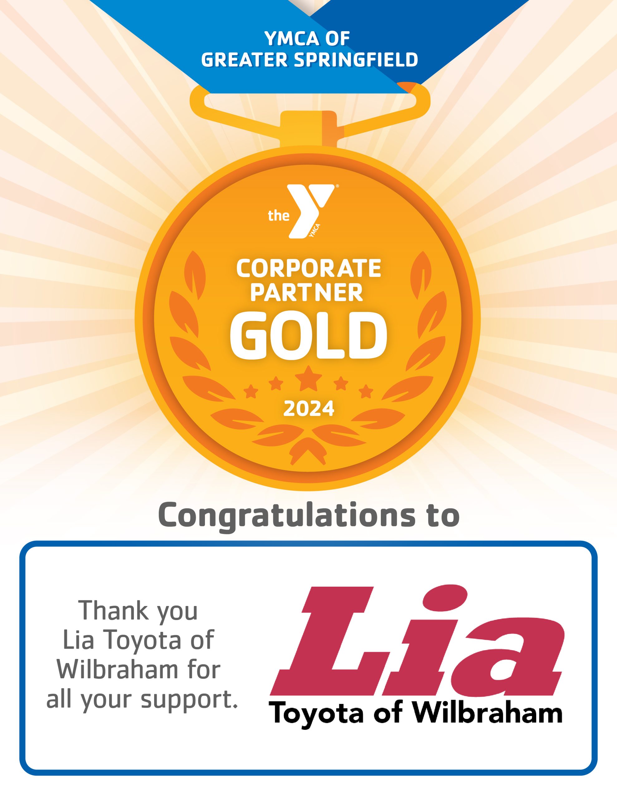Thank you, Lia Toyota of Wilbraham! YMCA of Greater Springfield