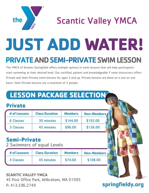 Private Swim Lessons Flyer